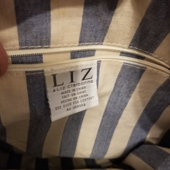 Wicker Woven Bucket Bag for Summer Vintage Liz Claiborne - Picture 9 of 13